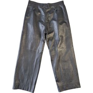 Burdines Contemporary Shop genuine leather pants size 36